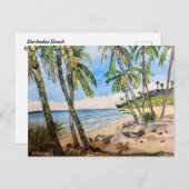 Barbados Beach, Postcard Postkarte (Vorne/Hinten)