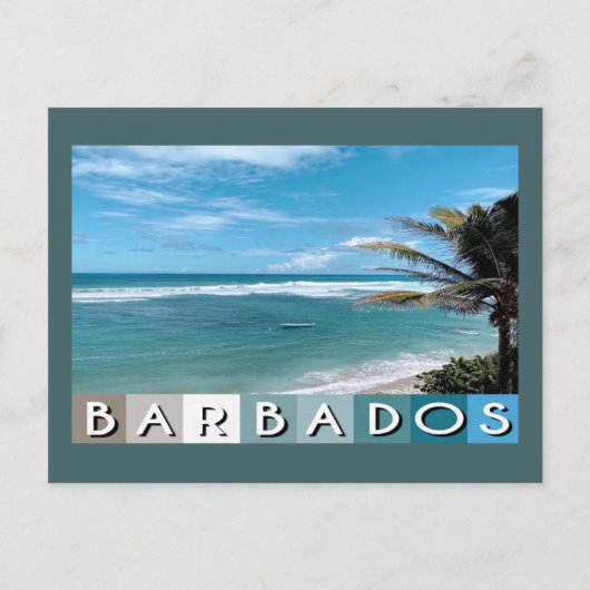 Barbados Beach Postkarte (Vorderseite)