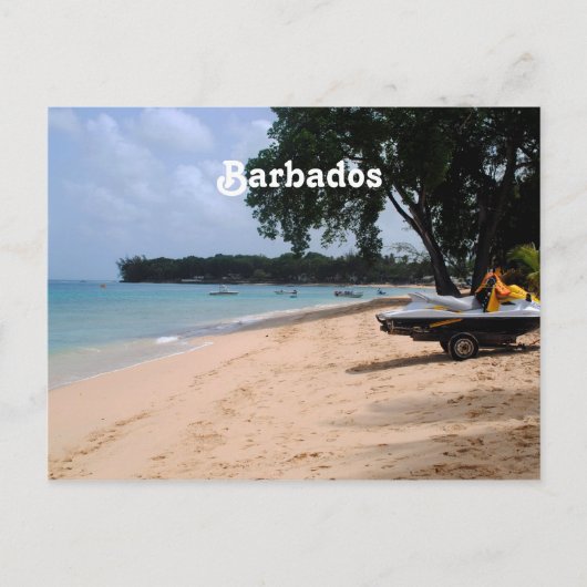 Barbados Beach Postkarte (Vorderseite)