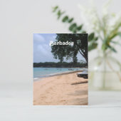 Barbados Beach Postkarte (Stehend Vorderseite)