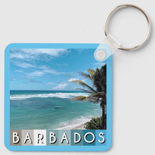 Barbados Beach Schlüsselanhänger (Rückseite)