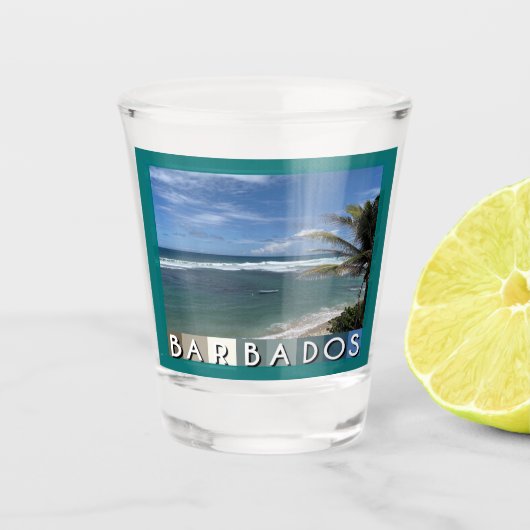 Barbados Beach Schnapsglas (Vorderseite)