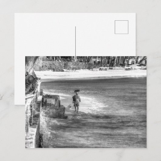 Barbados Beach Trader Postkarte (Vorne/Hinten)