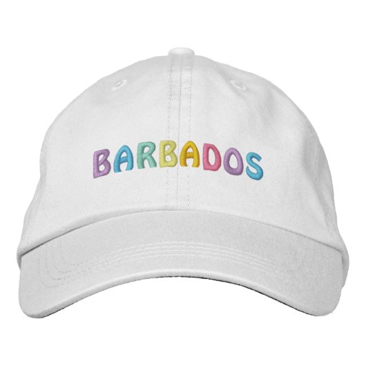 BARBADOS BESTICKTE KAPPE (Vorderseite)