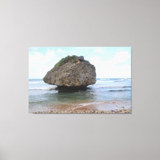 Barbados Big Rock in Bathsheba Canvas Print Leinwanddruck (Vorderseite)