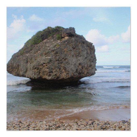 Barbados Big Rock in Bathsheba Poster (Vorderseite)