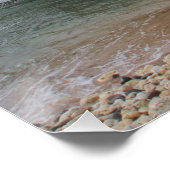 Barbados Big Rock in Bathsheba Poster (Ecke)