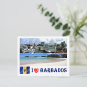 Barbados - Bridgetown - I Liebe - Postkarte (Stehend Vorderseite)