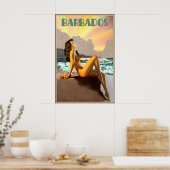 Barbados Britisch-Westindien Karibik Strand Poster (Küche)