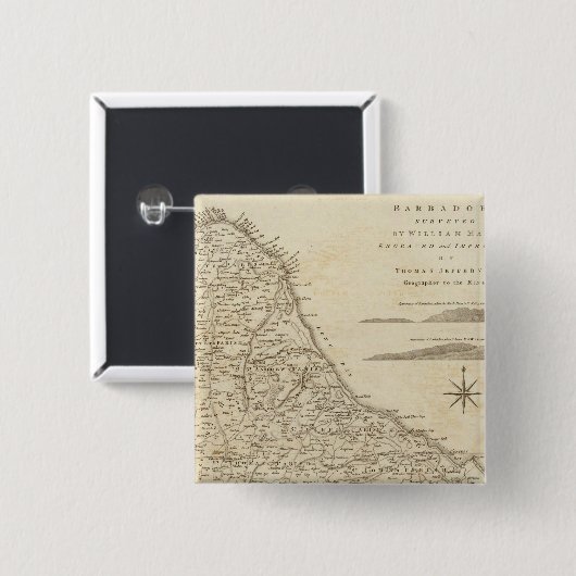 Barbados Button (Vorne & Hinten)