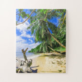 Barbados Caribbean Island Beach Palm Tree Retreat Puzzle (Vertikal)