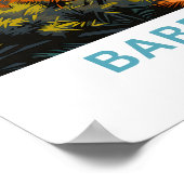 Barbados Caribbean Travel Print Poster (Ecke)