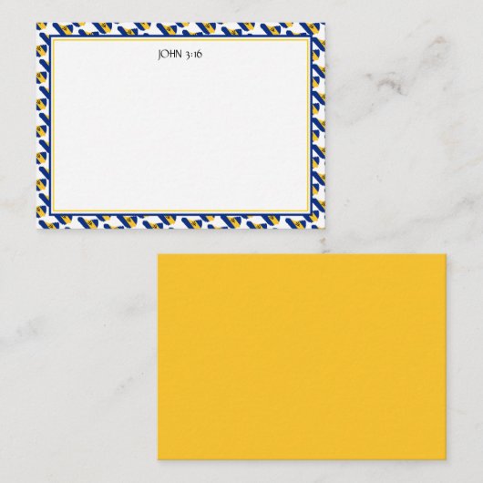 BARBADOS Christlich Scripting Custom Mitteilungskarte (Vorne/Hinten)