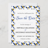 BARBADOS Custom Celebration Scripture Wedding Save The Date (Vorderseite)
