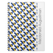 BARBADOS Custom Flag Patriotic Notebook Journal Notizblock (Vorderseite)