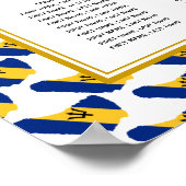 BARBADOS Custom Wedding Empfang 160 Sitzplan Poster (Ecke)