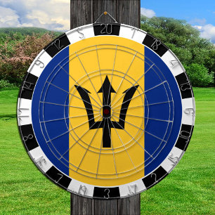 Barbados Dartboard & Barbados Flag / Spielbrett Dartscheibe