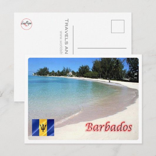 Barbados - Der Strand - Postkarte (Vorne/Hinten)