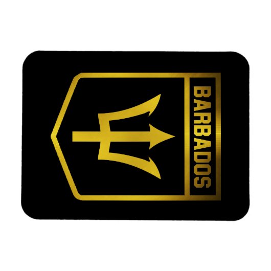 Barbados Emblem Magnet (Horizontal)