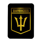 Barbados Emblem Magnet (Vertikal)