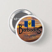 "Barbados Est. Sonnenuntergang 1966 mit Barbados-F Button (Vorne & Hinten)