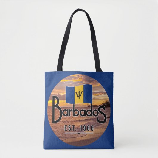 "Barbados Est. Sonnenuntergang 1966 mit Barbados-F Tasche (Vorderseite)