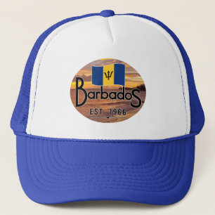 "Barbados Est. Sonnenuntergang 1966 mit Barbados-F Truckerkappe