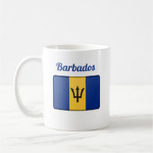 Barbados-Fahne Kaffee-Tasse Kaffeetasse (Links)