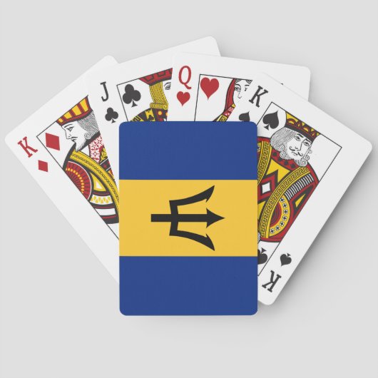 Barbados-Fahne Spielkarten (Rückseite)