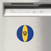Barbados Fisheye Flag Magnet (In Situ (Geschirrspüler))
