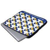 BARBADOS FLAG Anpassbare Scripte Laptopschutzhülle (Vorne Knopf)