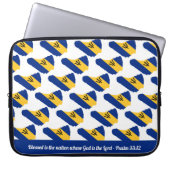BARBADOS FLAG Anpassbare Scripte Laptopschutzhülle (Vorderseite)