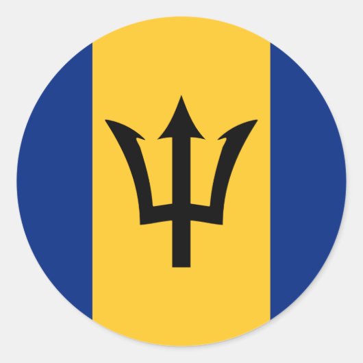 Barbados-Flag-Aufkleber Runder Aufkleber (Vorderseite)