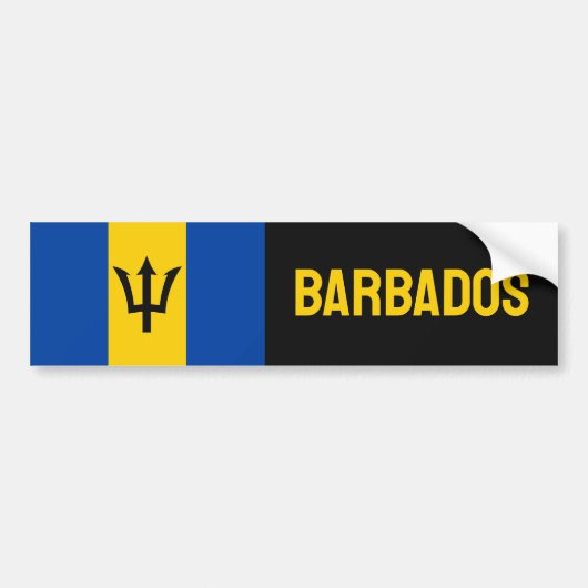 Barbados Flag Autoaufkleber (Vorne)