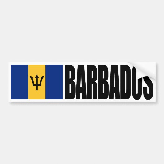 Barbados Flag Autoaufkleber (Vorne)