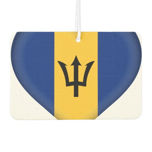 Barbados Flag Autolufterfrischer (Vorderseite)