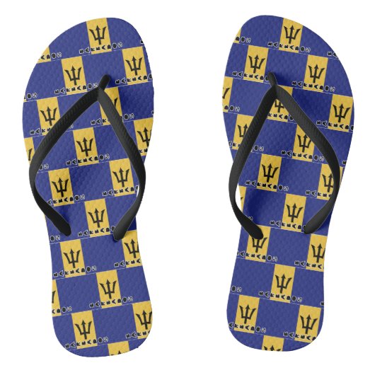 Barbados Flag Badesandalen (Fußbett)