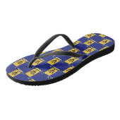Barbados Flag Badesandalen (Schrägansicht)