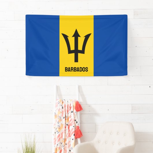Barbados Flag Banner (Insitu)