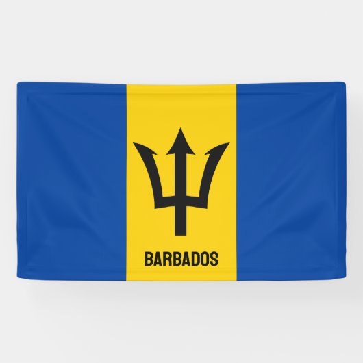 Barbados Flag Banner (Horizontal)