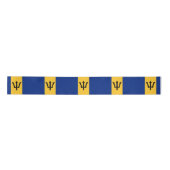 Barbados Flag & Barbados - Reise, Urlaub/Sport Satinband (Vorderseite)