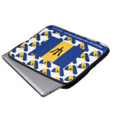 BARBADOS FLAG | Benutzerdefinierte Schrift | Geseg Laptopschutzhülle (Vorne Knopf)