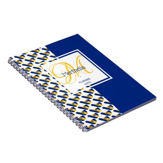BARBADOS Flag Benutzerdefiniertes Monogramm Name h Notizblock (Rechte Seite)