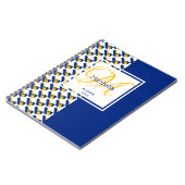 BARBADOS Flag Benutzerdefiniertes Monogramm Name h Notizblock (Linke Seite)