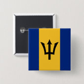Barbados Flag Button (Vorne & Hinten)
