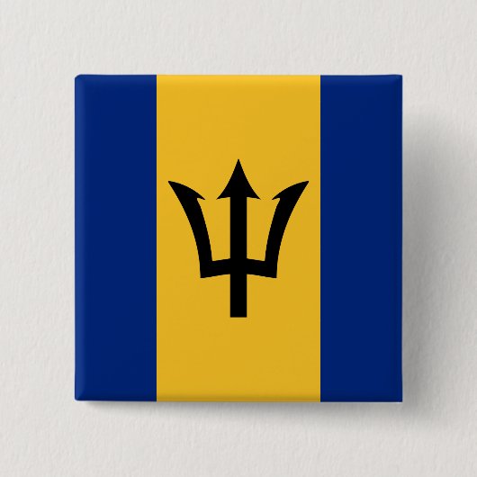 Barbados Flag Button (Vorderseite)