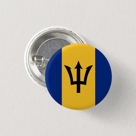 Barbados Flag Button (Vorne & Hinten)