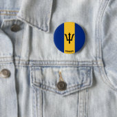 Barbados Flag Charming Patriotic Button (Beispiel)