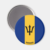 Barbados Flag Charming Patriotic Magnet (Vorderseite/Rückseite)