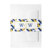 BARBADOS Flag Custom Monogram Wedding Celebration Einladungsbanderole (Vorderseite Beispiel)